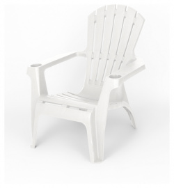 Кресло пластиковое Майами арт  М GS01 (белое) Элластик Пласт для отдыха