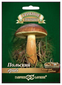 Мицелий грибов Гавриш Грибное лукошко Польский гриб на зерновом субстрате 15 мл 