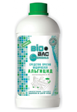Жидкость для бассейна BioBac Альгицид непенящийся M BP AL  1 л Средство
