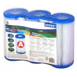 Картридж для очистки воды в бассейнах фильтрующих насосов INTEX  тип А 3 шт С