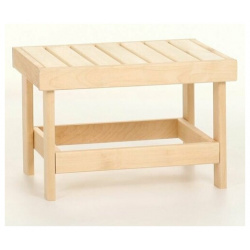 Скамейка  160×60×90см из липы с выдвижным столиком "Добропаровъ" Добропаровъ