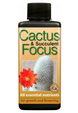 Удобрение Cactus & Succulent Focus для кактусов и суккулентов Growth Technology Объем 100мл 