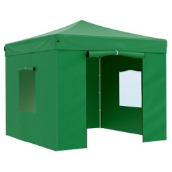 Тент шатер садовый быстро сборный Helex 4331 3x3х3м полиэстер зеленый
