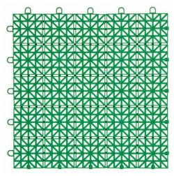 Покрытие садовое из ЭКО пластика  34х34 см цвет зелёный/терракот 9 шт Без бренда