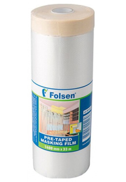 Пленка защитная Folsen с клейким краем 9 мкм 3 1х17 м (52 7 кв  м)