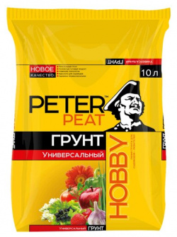 Грунт PETER PEAT линия Hobby универсальный  10 л 3 8 кг Питательный торфяной