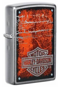Зажигалка Zippo 49658 бензиновая Harley Davidson Street Chrome 