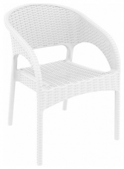 Кресло пластиковое плетеное ReeHouse Panama Белый 