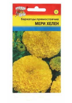 Семена цветов Бархатцы прямостоячие "Мери Хелен"  0 3 г Урожай удачи