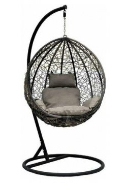 Кресло подвесное "Tropika  мини промо" коричневый подушка бежевая Нет бренда М