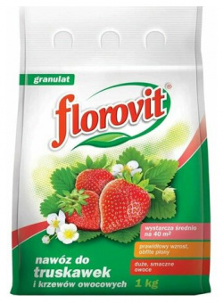 Florovit гранулированное садовое удобрение для клубники и земляники  1кг Florovit