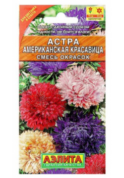 Семена цветов Астра "Американская красавица"  смесь окрасок О 0 2 г Агрофирма АЭЛИТА