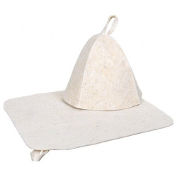 Hot Pot Набор из 2 х предметов: шапка  коврик 1 шт 40 см 44 6 0 кг белый