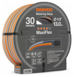 Шланг для полива DAEWOO MaxiFlex DWH 3115 (1/2"  13мм 30м) Диаметр шланга: 1/2
