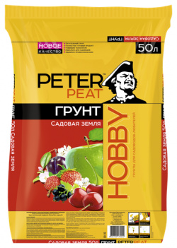 Универсальный грунт PETER PEAT Линия Hobby Садовая земля  50 л 20 кг Питэр Пит