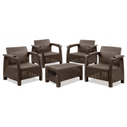 Комплект мебели Wiilla Quartet Set коричневый Альтернатива 