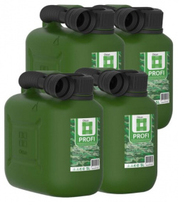 Канистры ГСМ PROFI  пластиковая темно зеленая 5 л х 4 шт Oktan