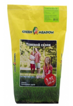 Смесь семян GREEN MEADOW Shadow теневыносливый газон  5 кг Семена газона теневой