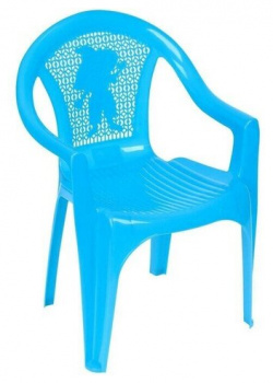 Кресло детское  380х350х535 мм цвет голубой Нет бренда