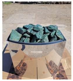 Нефрит колото шлифованный сорт прима камни для бани и сауны (фракция 4 8 см) упаковка 10 кг www bazalt site 