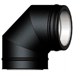 Дымоход Schiedel Permeter 25 Отвод 90° (⌀ 130/180 мм)(Черный цвет) 