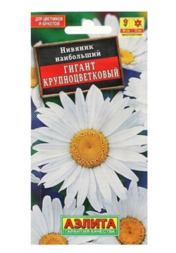 Семена цветов Нивяник крупноцветковый Гигант  Ц/П 0 5 г Нет бренда
