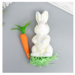 SUI Декор "Кролик в посыпке с морковкой и травкой" набор 15 см Описание товара