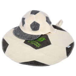 Банные штучки Набор Футбольный мяч из 2 х предметов: шапка  коврик шт белый