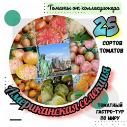 Семена томатов  25 сортов Американской селекции томатный гастро тур по миру Сити Огород