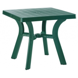 Обеденный пластиковый стол Siesta Garden Viva  зеленый Квадратный