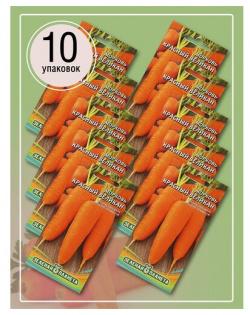 Морковь Красный Великан (10 пакетов по 2гр) Нет бренда 