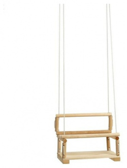 Кресло подвесное деревянное  сиденье 28×28см Добропаровъ Все дети любят качаться