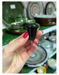 Ручка маленькая черная к крышке Афганского казана (Rashko Baba) С дымком  вкуснее