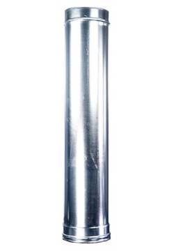 Дымоход труба 0 5 м оцинкованная сталь 5мм Металлик и Ко (115 мм) Одноконтурная