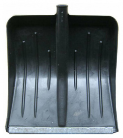 Лопата для уборки снега  без черенка с оцинкованной планкой 410 x 440 мм