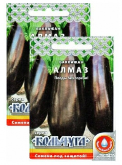 Семена Баклажан Алмаз "Кольчуга" 0 2 г (НК)  пакетика * Русский Огород