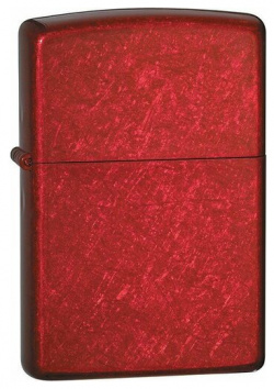 Зажигалка ZIPPO Classic с покрытием Candy Apple Red™  латунь/сталь красная глянцевая 38x13x57 мм