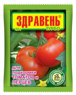 Комплексное органоминеральное удобрение "Здравень турбо" 30г (для томатов) ЗДРАВЕНЬ 