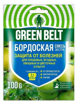 Средство для защиты растений "Бордоская смесь"  2 шт по 100 г Грин Бэлт Green Belt