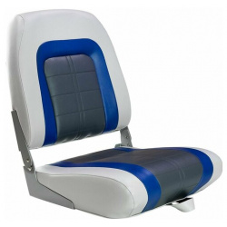 Кресло мягкое складное Special  обивка винил цвет серый/синий/угольный Marine Rocket 76236GBC MR