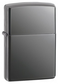 Зажигалка ZIPPO Classic с покрытием Black Ice  латунь/сталь чёрная глянцевая 38x13x57 мм