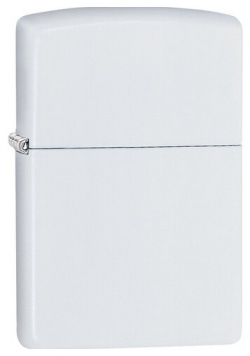 Зажигалка Zippo Classic с покрытием White Matte  латунь/сталь белая матовая 36x12x56 мм