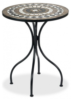 Стол сервировочный садовый  TetChair Secret De Maison Romeo ДхШ: 60х60 см черный /плитка калейдоскоп