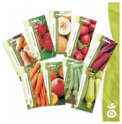 Набор семян овощей №5 Семена Маркет (9 пакетов + 1 пакет подарок)/ необходимых сортов для каждого огорода 