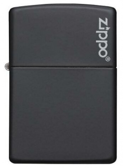 Зажигалка ZIPPO Classic с покрытием Black Matte  латунь/сталь чёрная матовая 36x12x56 мм