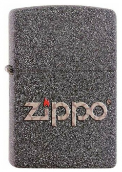 Зажигалка ZIPPO Classic с покрытием Iron Stone™  латунь/сталь серая матовая 38x13x57 мм