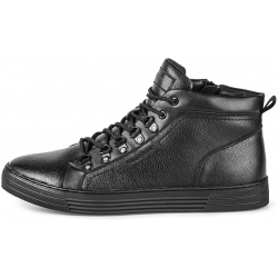 Ботинки Thomas Munz 098 203A 5602 Черные кожаные в спортивном стиле