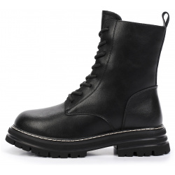 Ботинки LOLLI|POLLI 145 071A 5602 Черные кожаные с лаконичным дизайном и