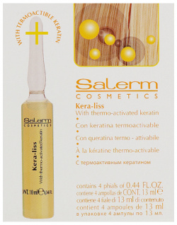 Лосьон с восстанавливающим кератином Kera Liss (62 4  4*13 мл) Salerm (Испания) 62