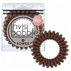 Резинка браслет для волос Power (Inv_54  54 коричневый 3 шт) Invisibobble (Германия) Inv_54